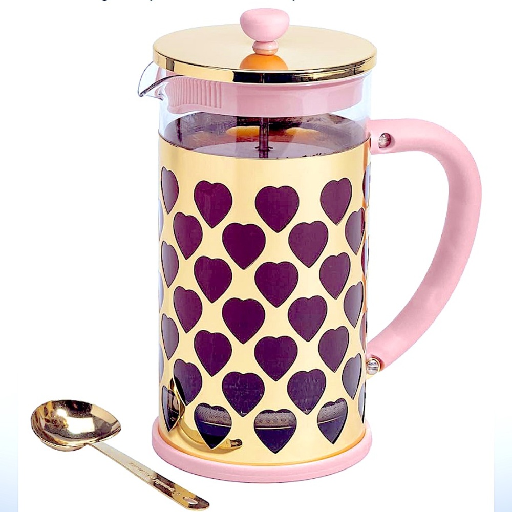 Paris Hilton 💕 French Press Coffee Maker + Measuring Scoop 8-Cup 34-Ounce